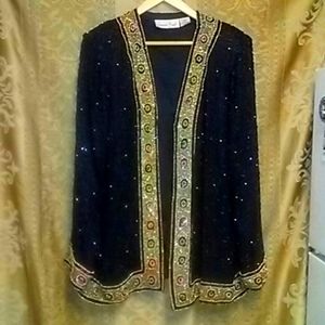 Vintage Sequinned Multi Colored Jacket